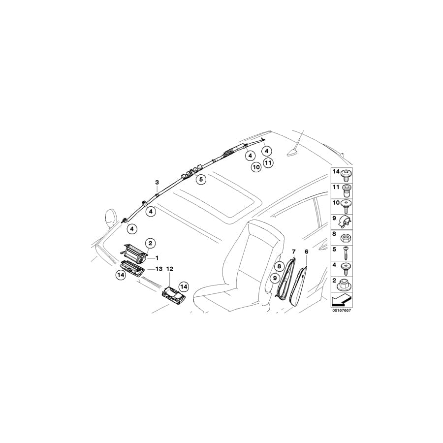Genuine BMW 07146950624 E90 E91 E93 Fillister Head Screw (Inc. 320d ed, 330xd & X1 35iX)