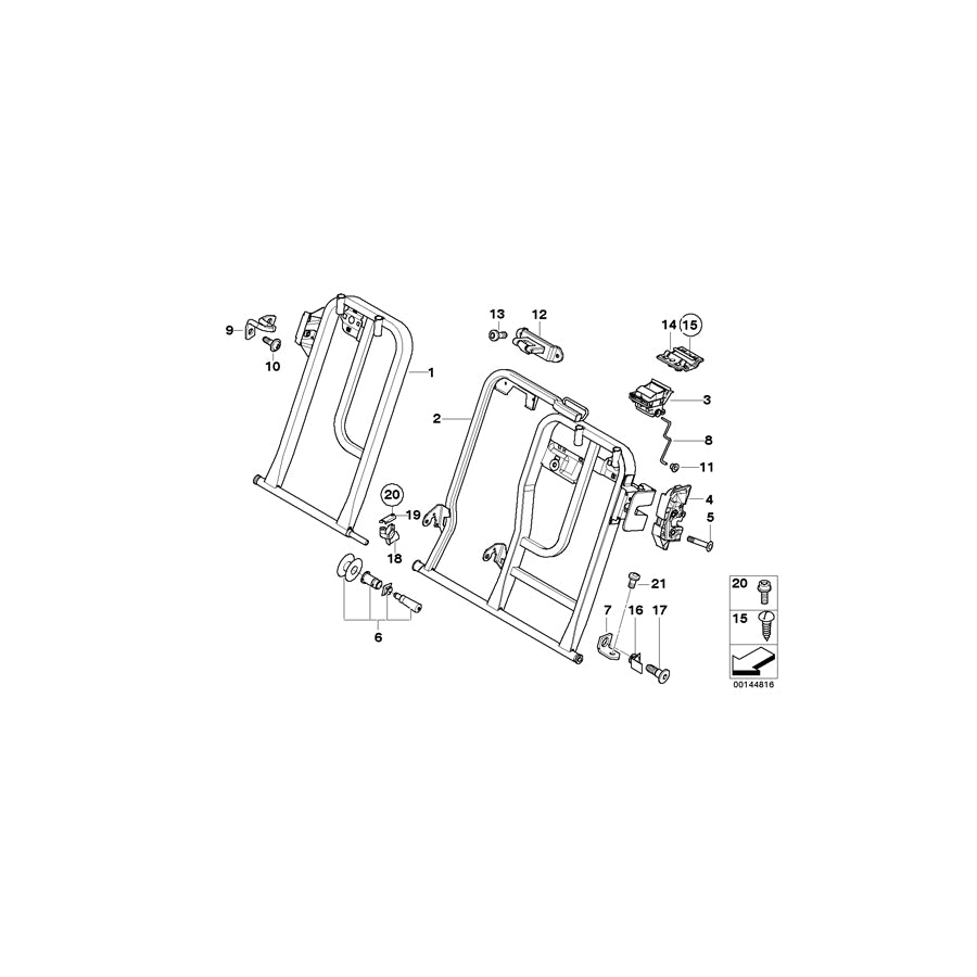 Genuine BMW 52207052711 E83 Bush (Inc. X3 3.0i)