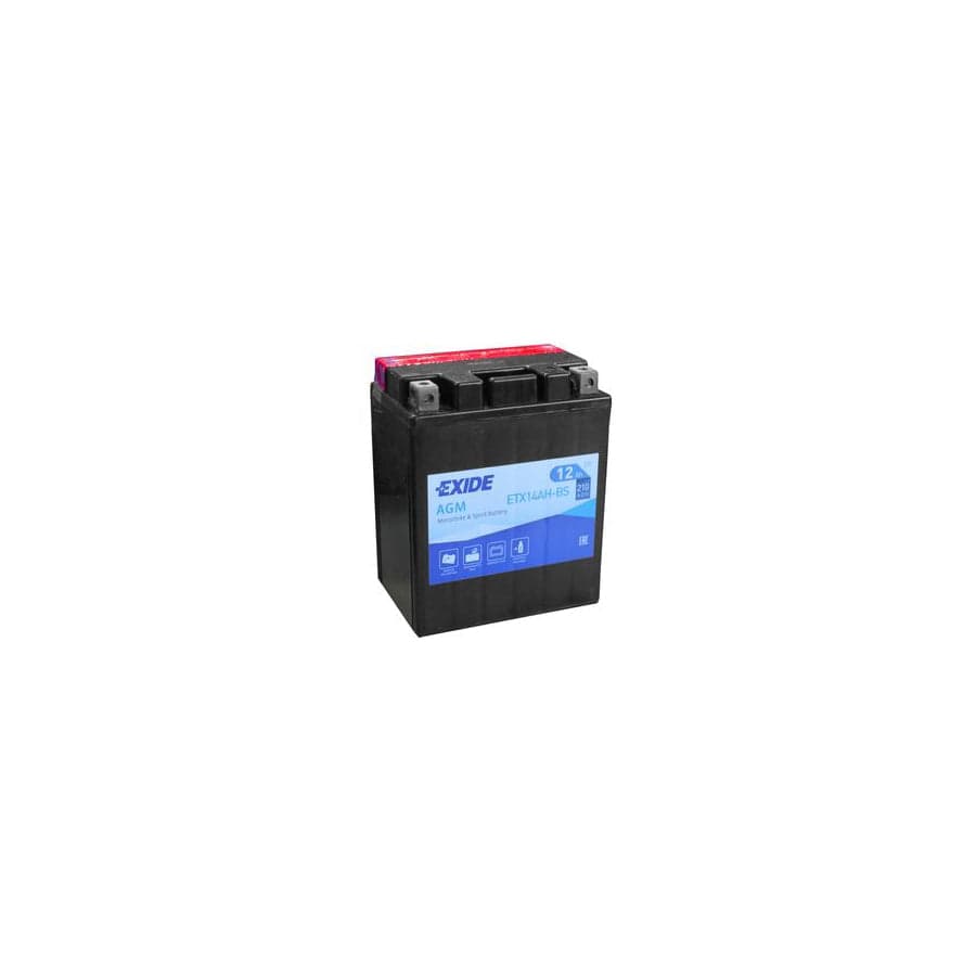 Exide ETX14AHBS Motorcycle Battery 12V 12AH 210A | ML Performance UK Car Parts