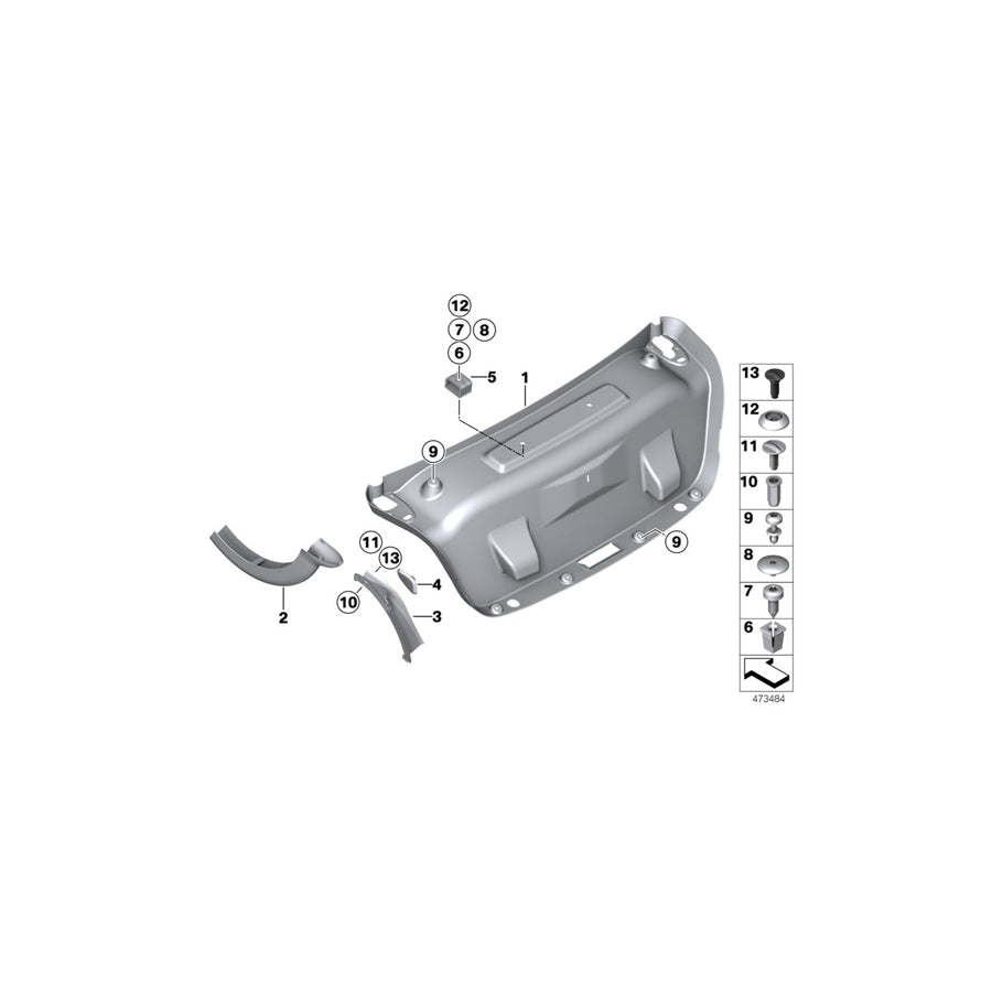 Genuine BMW 51717360333 F82 F32 Covering Left (Inc. 440i)