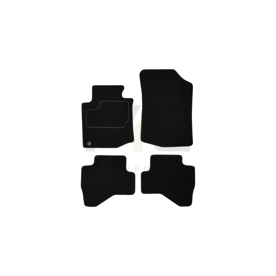 MAMMOOTH A041 TOY70 PRM 01 Floor mat set for TOYOTA Aygo (AB10) Textile, Front and Rear, Quantity: 4, Black