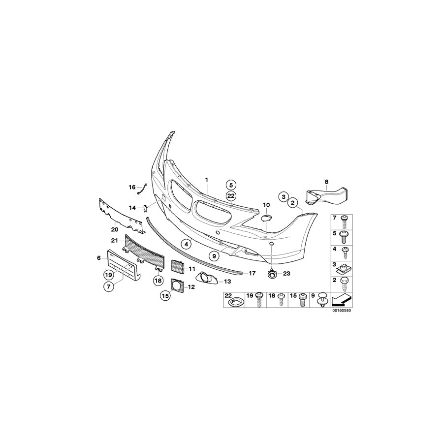 Genuine BMW 51497054361 E64 E63 Expanding Rivet BASALTGRAU HELL (Inc. 750Li)