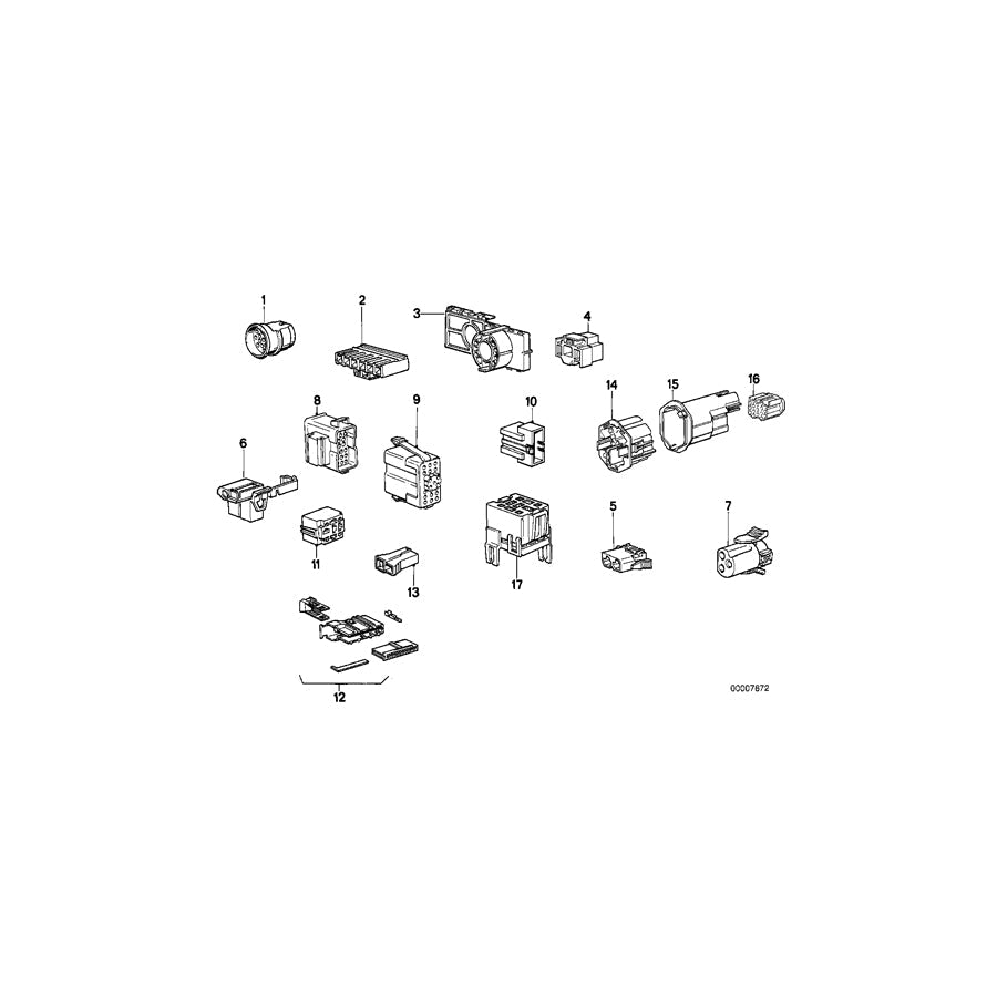 Genuine BMW 61131370609 E30 E23 Plug Terminal For Fuse Box (Inc. 728i)