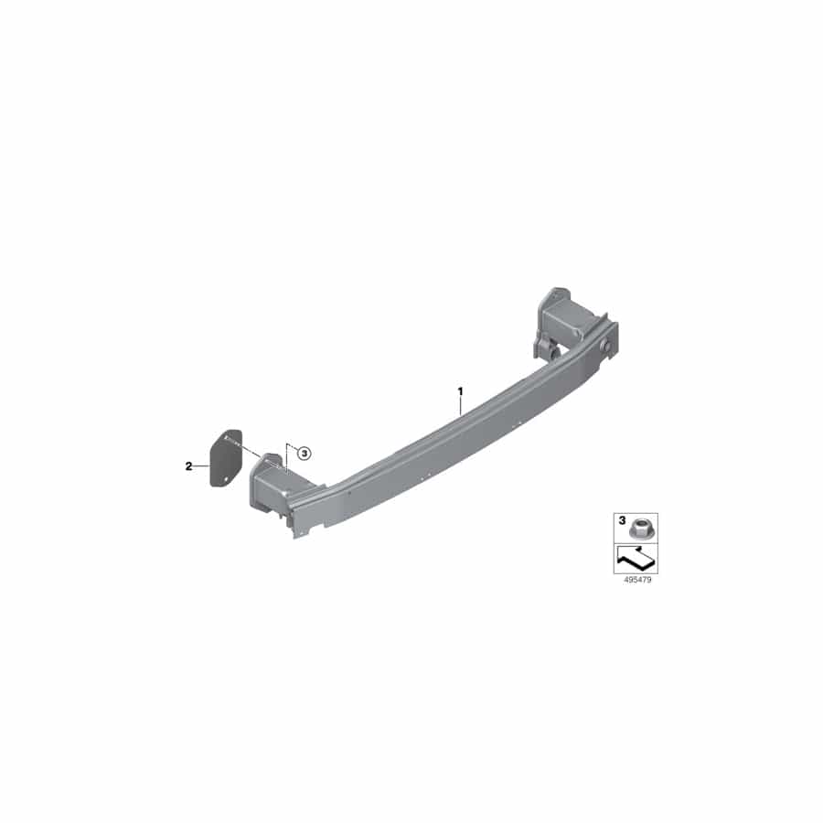 Genuine BMW 51127462410 G20 Carrier, Bumper Rear (Inc. 330e)