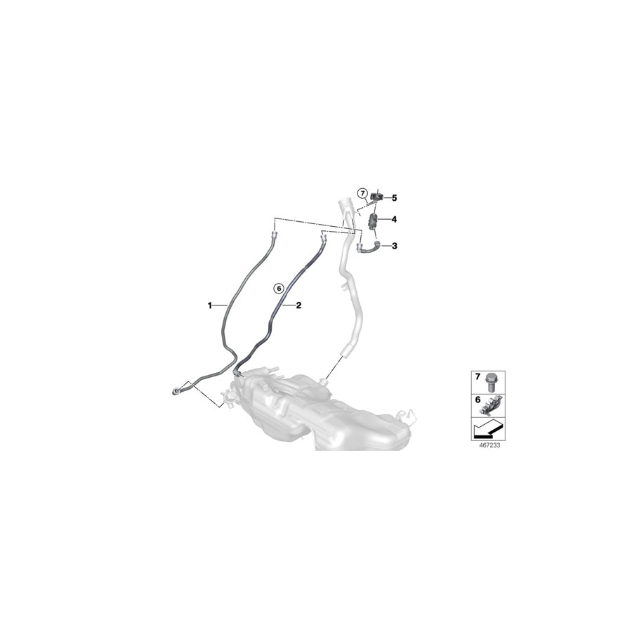 Genuine BMW 16117410415 F30 Holder (Inc. 330e)