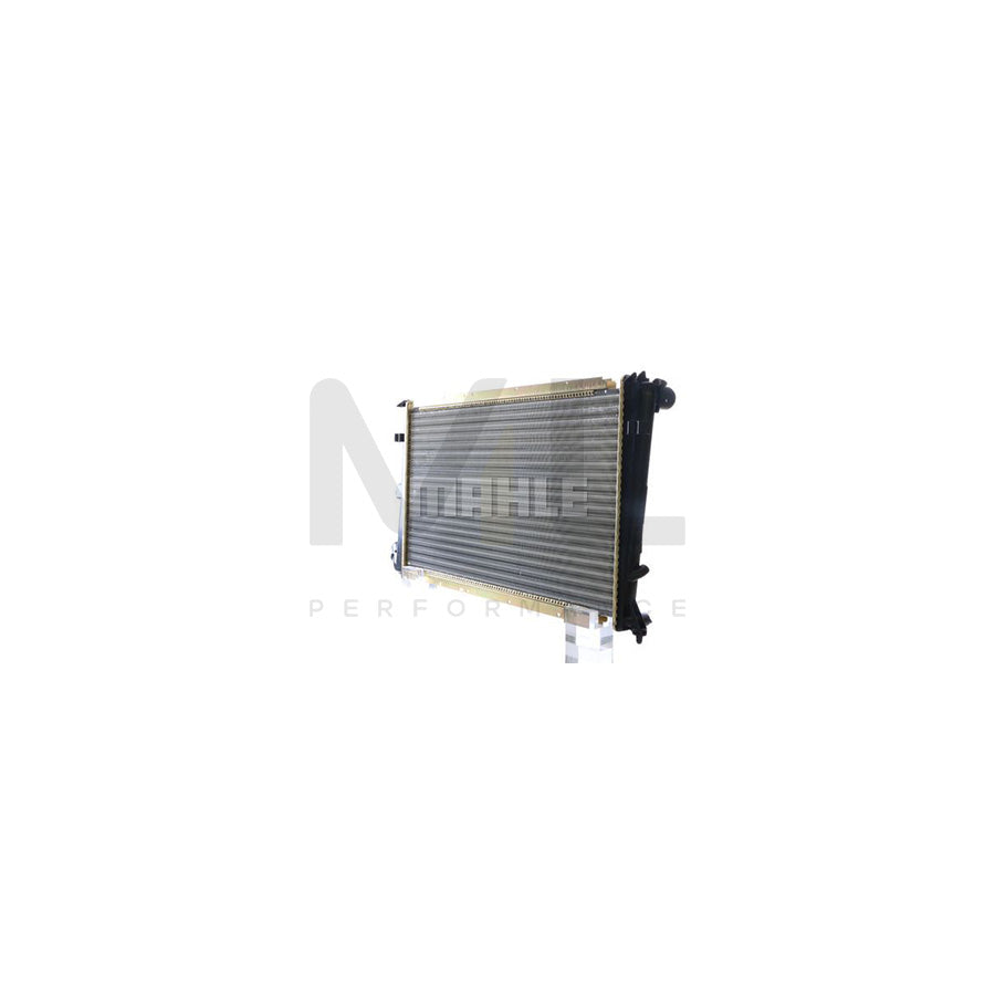 MAHLE ORIGINAL CR 586 000S Engine radiator with accessories, with pipe socket, with bolts/screws, with seal ring, Mechanically jointed cooling fins, Automatic Transmission, Manual Transmission | ML Performance Car Parts
