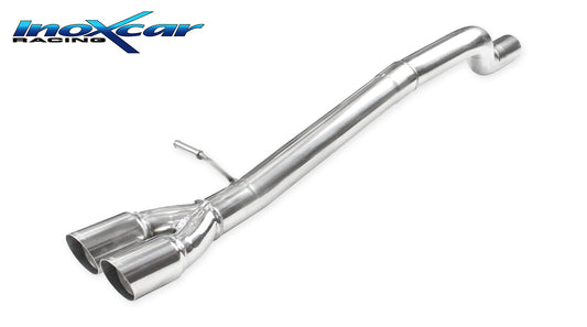 InoXcar AUA1.19.RA Audi A1 GB 40TFSI 2.0T Rear Without Silencer With End Pipe 2 X Diam. 70 Racing 1 | ML Performance UK Car Parts