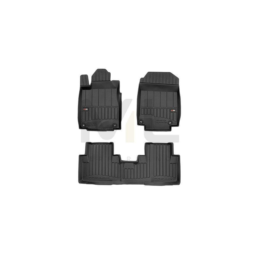 FROGUM Tailored, ProLine 3D425477 Floor mat set for HONDA CR-V IV (RM) Elastomer, Front and Rear, Quantity: 3, Black, (LHD)