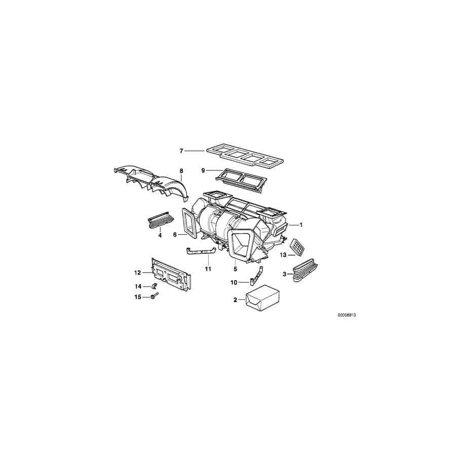 Genuine BMW 64118391817 E38 Air Channel (Inc. 740i, 750iLP & 750iLS)