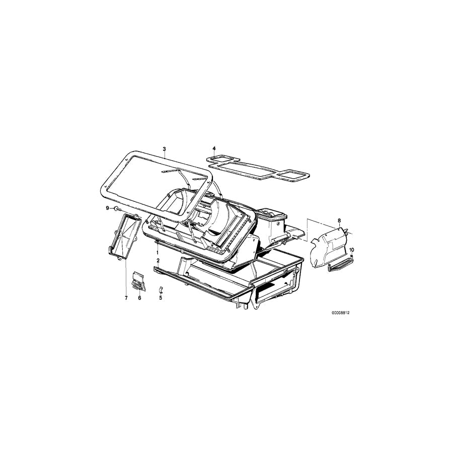 Genuine BMW 64211370620 E30 Air Channel Right (Inc. 318is)