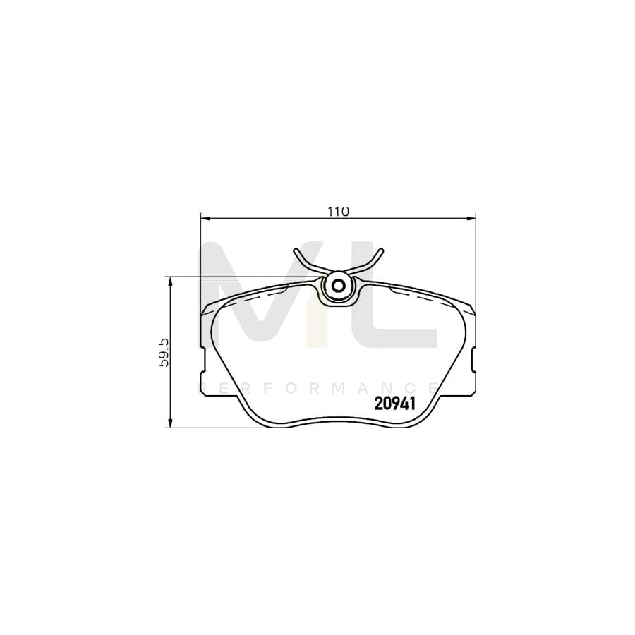 TEXTAR Extreme 2094103 Brake pad set prepared for wear indicator, with brake caliper screws