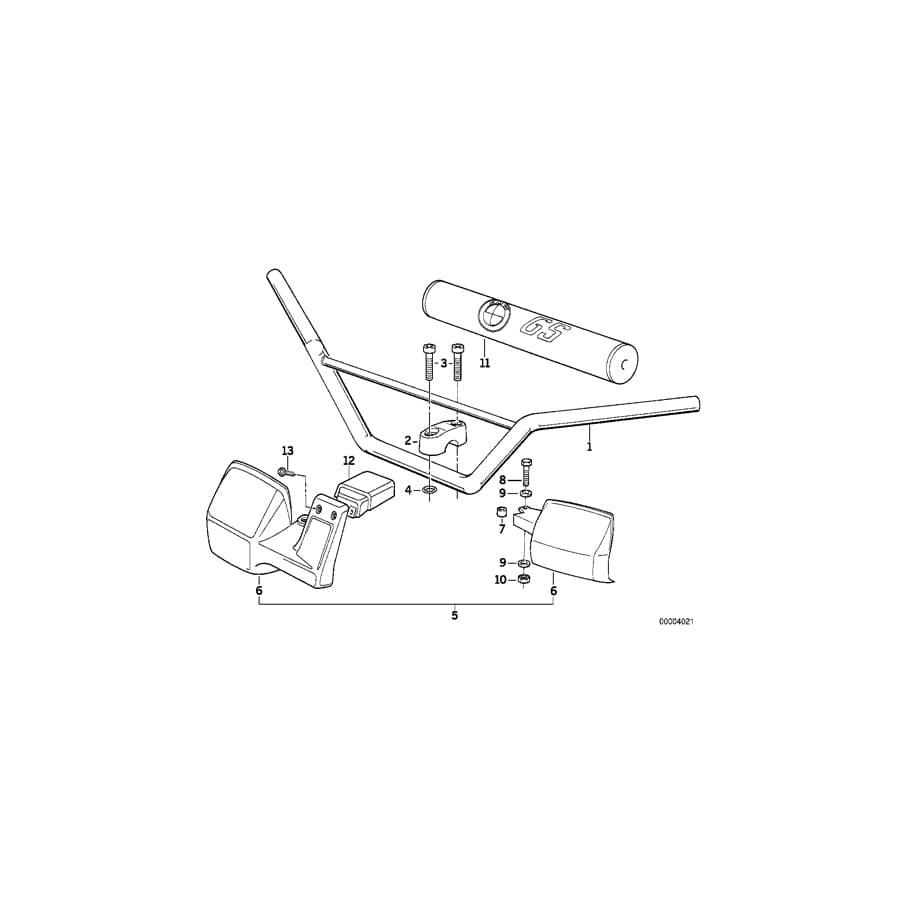 Genuine BMW 32712315712 Hand Guard, Black, Right (Inc. R 80 GS & R 100 GS)