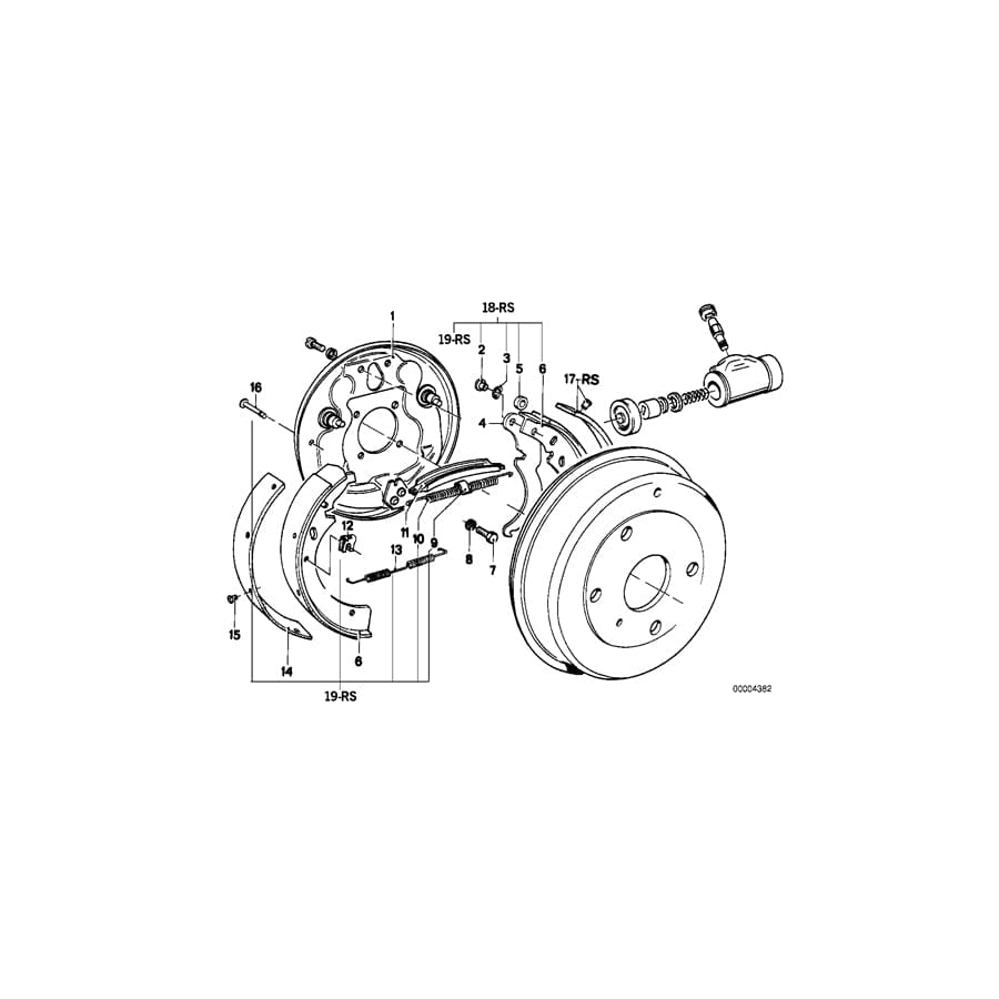 Genuine BMW 34411100782 E21 E12 Brake Lever (Inc. 318, 518i & 520)