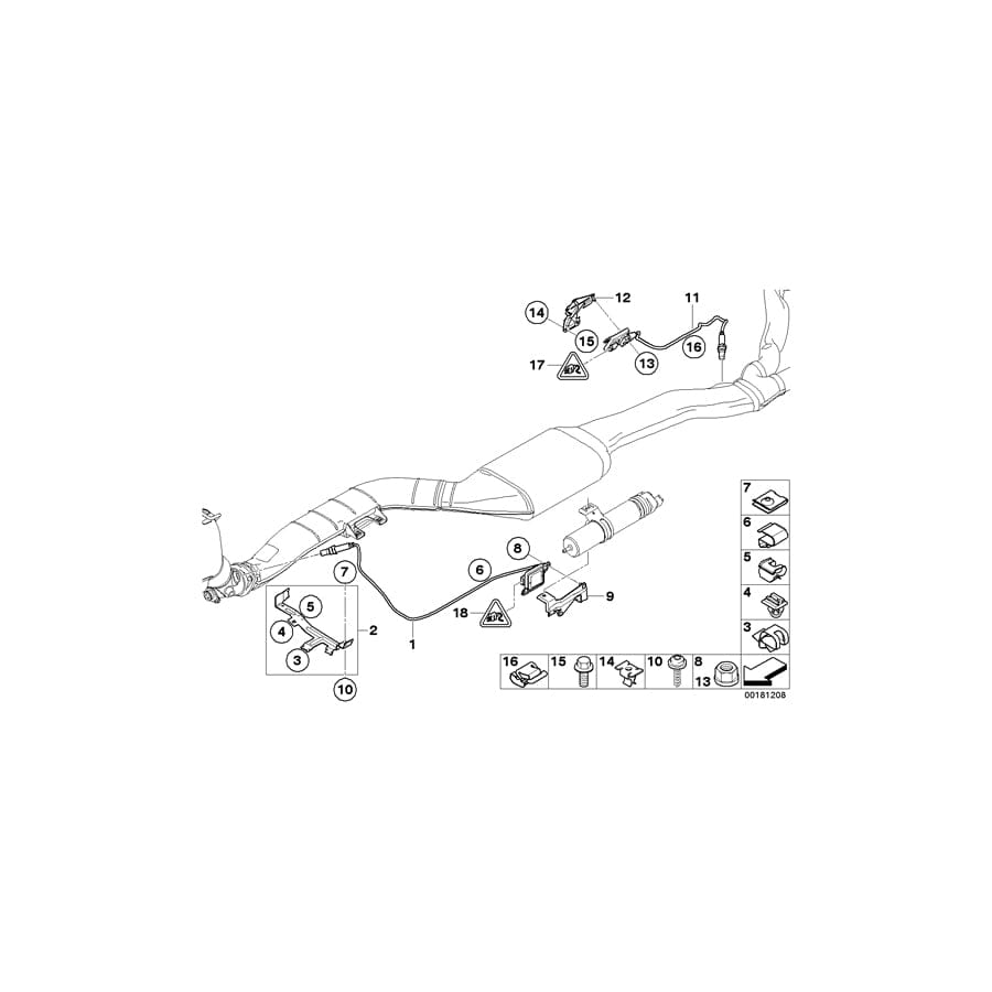 Genuine BMW 07147134265 F01 F07 Sheet Metal Nut, Self-Locking (Inc. M340iX, M340i & X3 30iX)