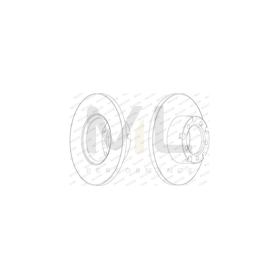 Ferodo Premier FCR117A Brake Disc Solid - Pair