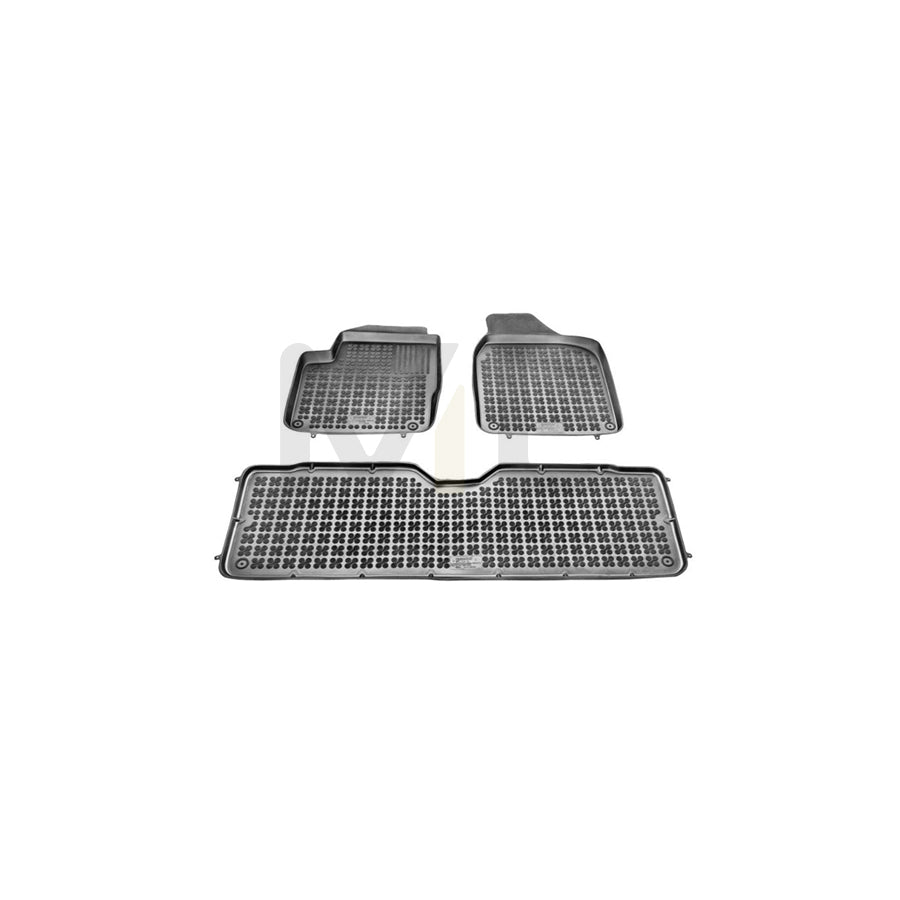 REZAW PLAST 200103A Floor mat set for SEAT Alhambra I (7V8, 7V9) Elastomer, Front and Rear, Black