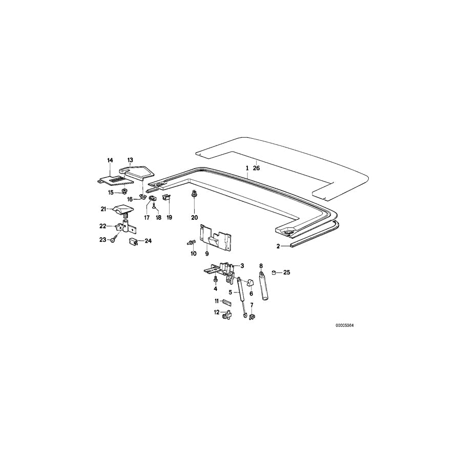Genuine BMW 07119932815 E53 Circlip 3,2 (Inc. 525i)