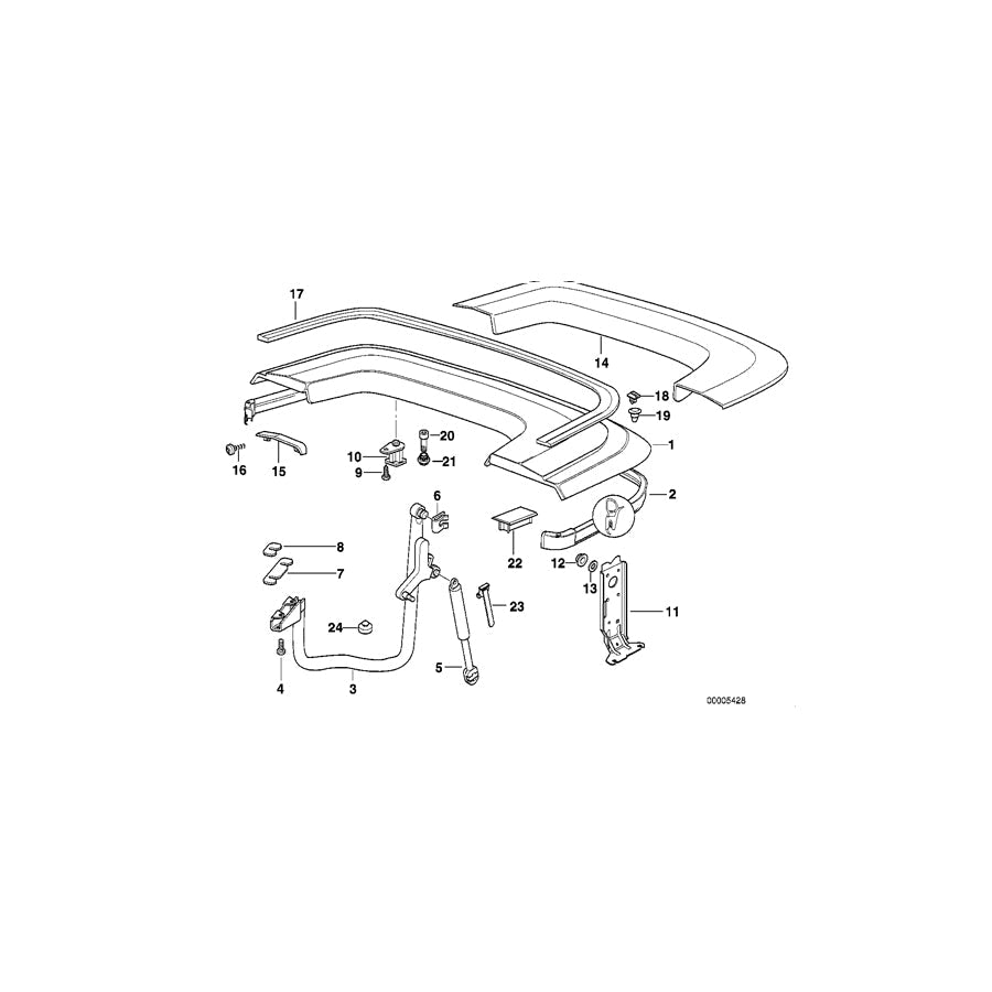 Genuine BMW 07119913017 E31 E39 E36 Hex Bolt With Washer M6X16-Z2 (Inc. 540i)