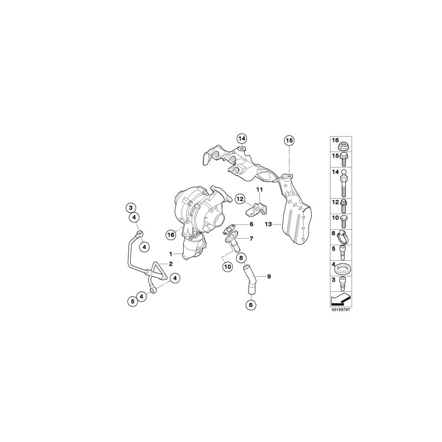 Genuine BMW 11657804910 R56 Return Pipe (Inc. Cooper D & One D)