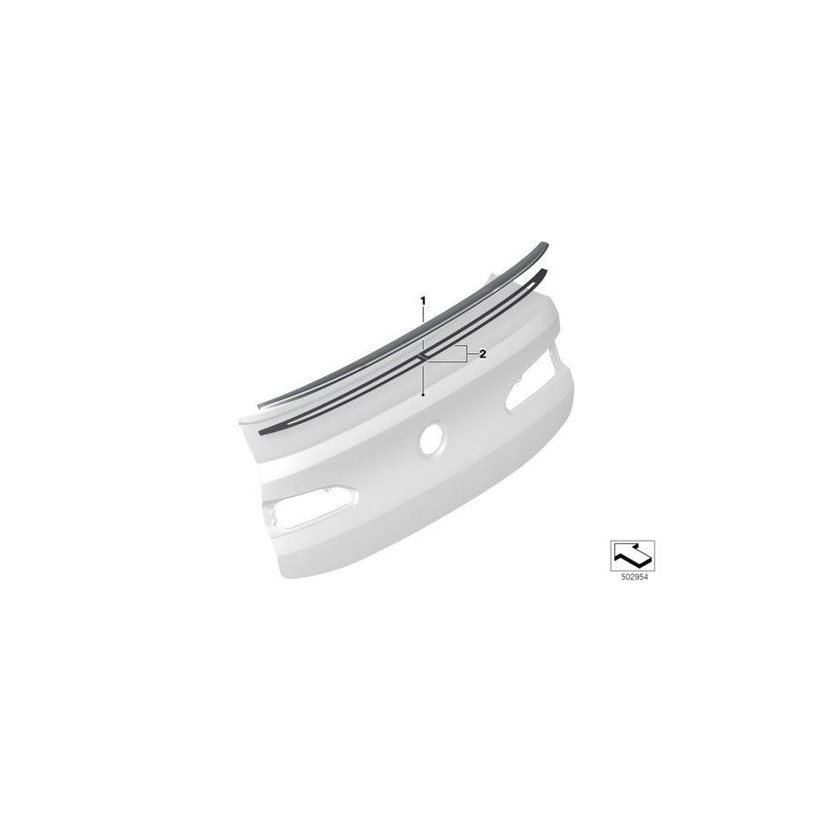 Genuine BMW 51628083993 Rear Spoiler CFK (Inc. X4 M)