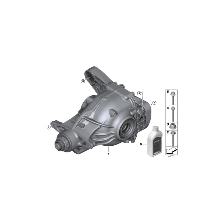 Genuine BMW 33108695524 G15 G16 G14 Exch. Final Drive With Differential 225ALS I=2,93 (Inc. 840i & 840iX)