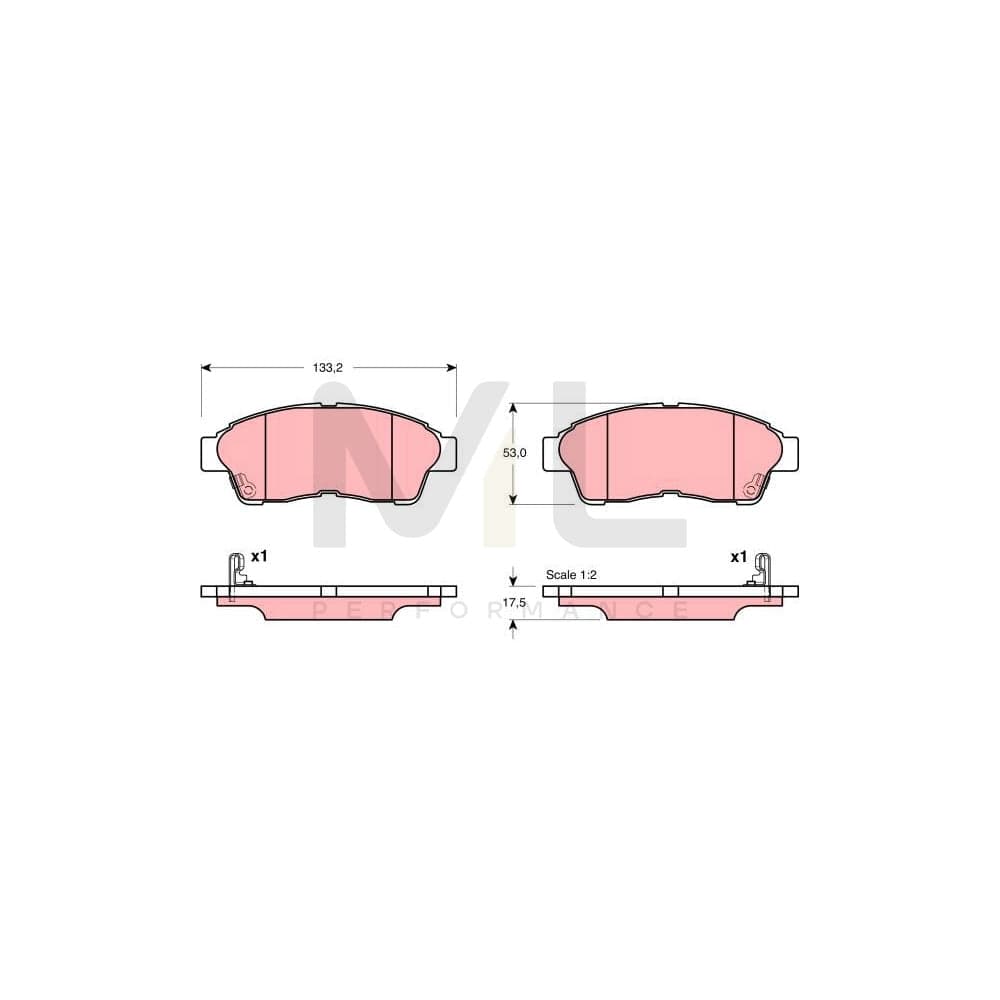 TRW Gdb3147 Brake Pad Set With Acoustic Wear Warning