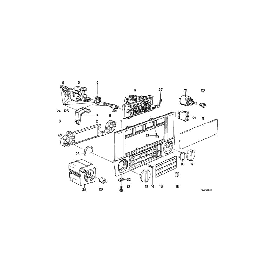 Genuine BMW 64116940162 E30 E38 Fillister Head Screw 3X10 (Inc. 325i, 318i & 316)