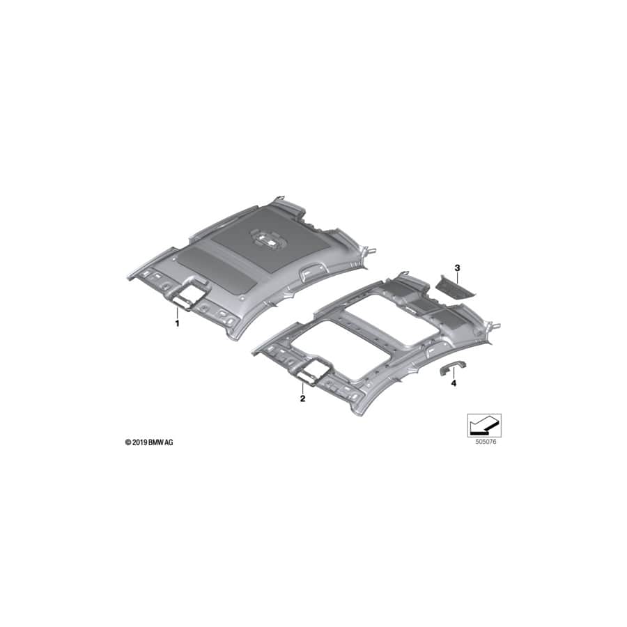 Genuine BMW 51167996784 F93 G16 Handle Rear Right NACHTBLAU (Inc. M850iX, 840iX & M8)