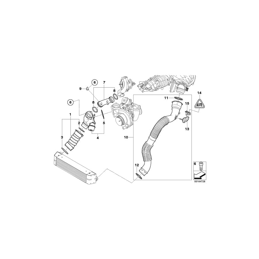 Genuine BMW 11657804867 E81 E82 E84 O-Ring 70X2 (Inc. 123d & X1 23dX)