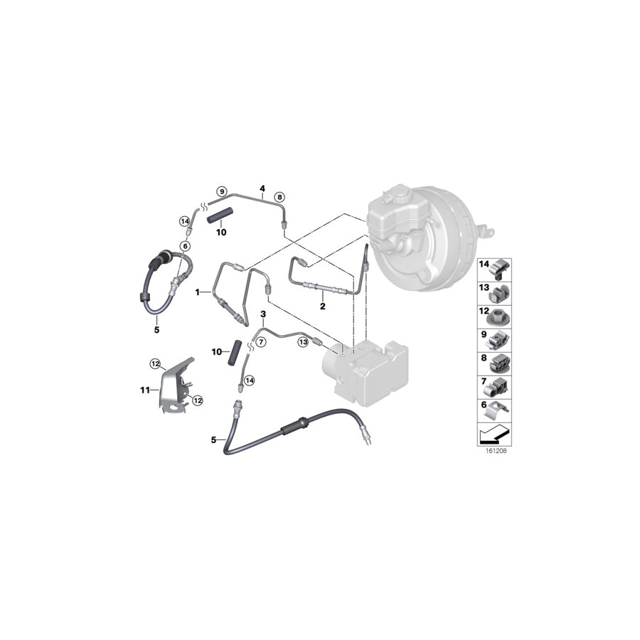 Genuine BMW Mini 07130519991 R53 E93 F15 Spacer Holder (Inc. 116i)