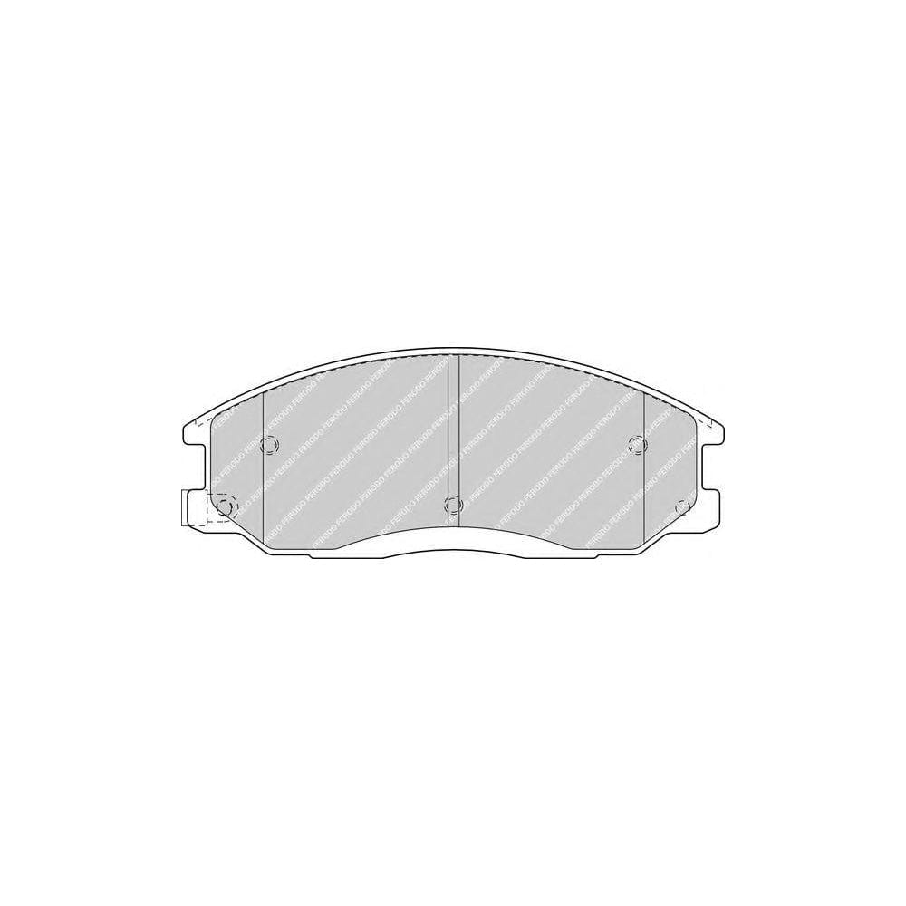 Ferodo FQT1605 Brake Pad Set Front Axle, Incl. Wear Warning Contact