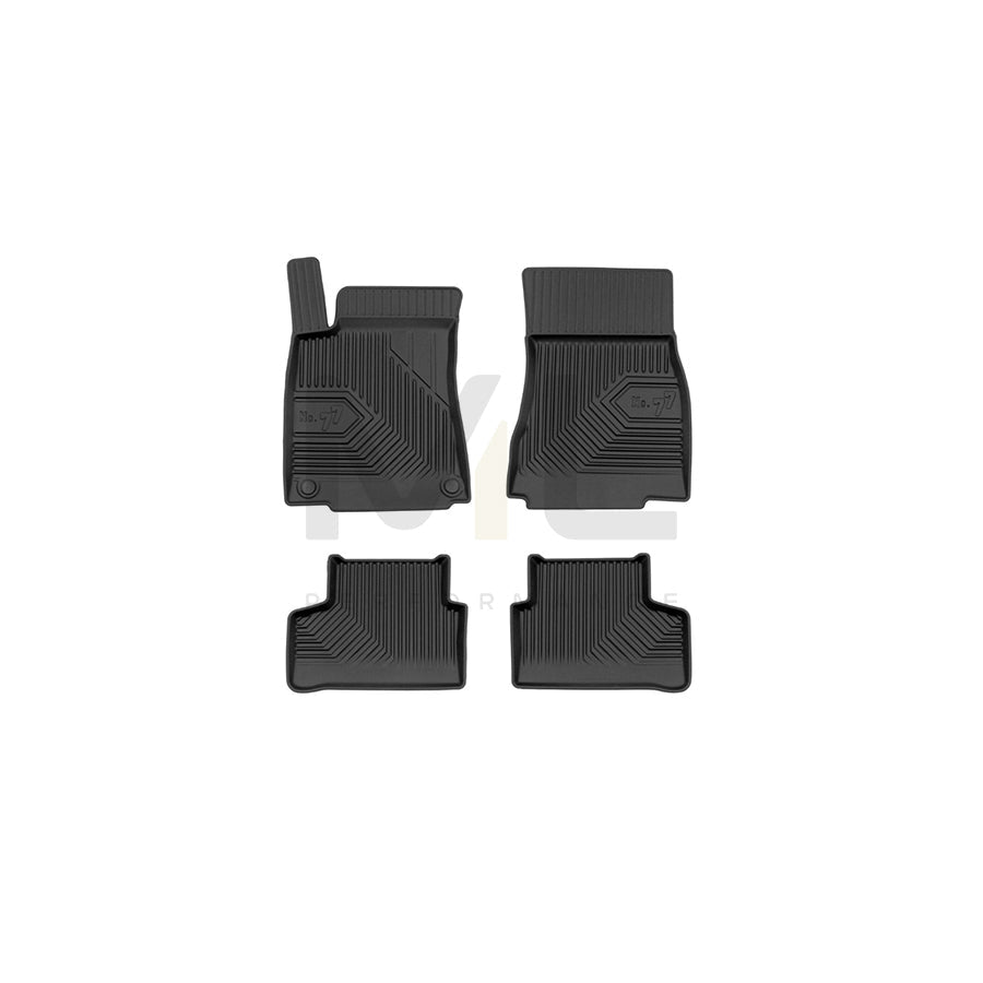 FROGUM Tailored, No.77 77409927 Floor mat set Elastomer, Front and Rear, Quantity: 4, Black, (LHD)