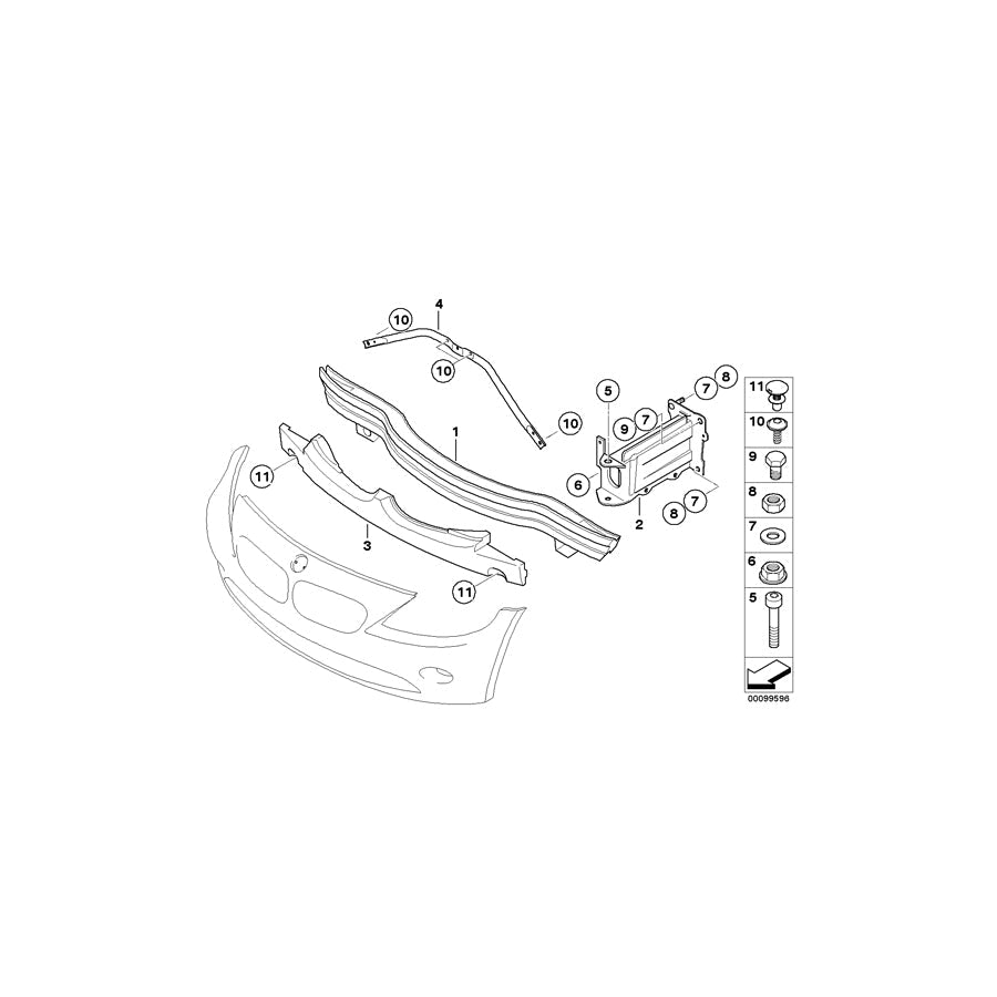 Genuine BMW 07147202369 E85 E86 Fillister-Head Screw ISA M10X150 (Inc. Z4 2.0i)
