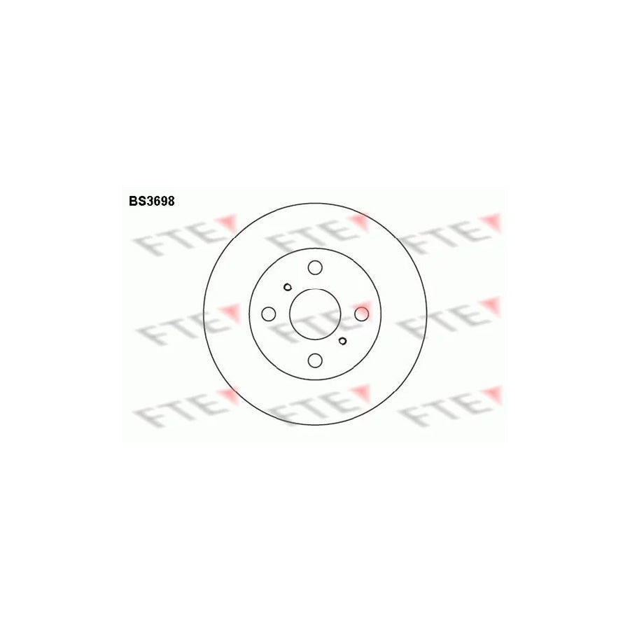 FTE Bs3698 Brake Disc for Toyota Corolla