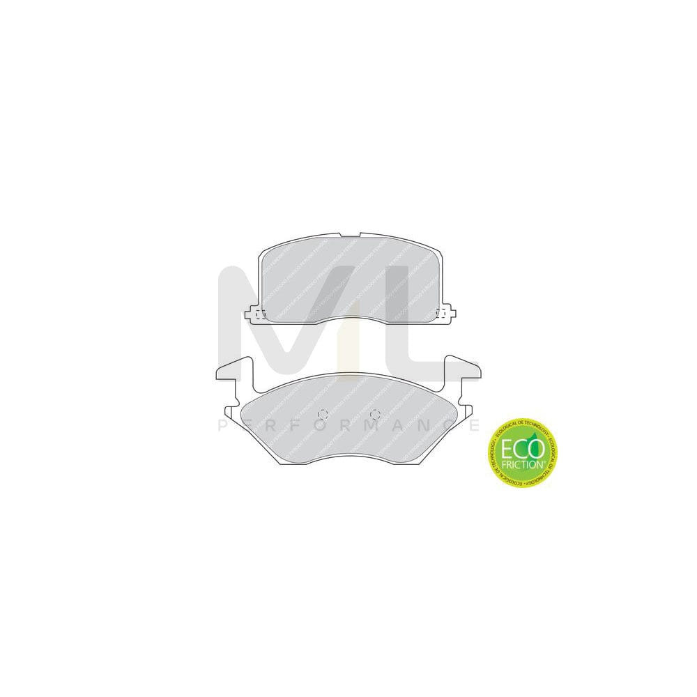 Ferodo Premier Eco Friction FDB943 Brake Pad Set for Toyota Starlet With Acoustic Wear Warning, With Accessories