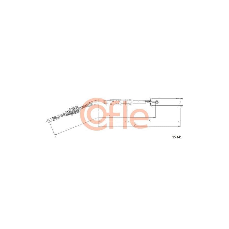 Cofle 15.141 Clutch Cable for Austin Metro Hatchback