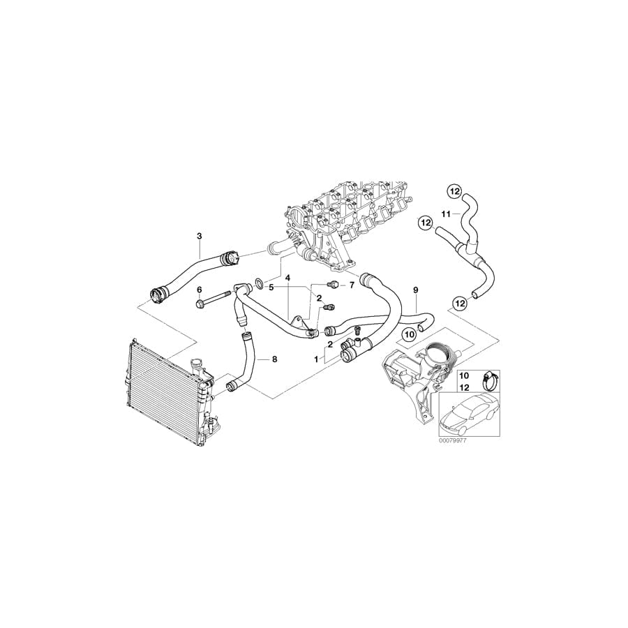 Genuine BMW 11537786258 E46 E39 O-Ring 22,8X2,5mm (Inc. 318d, 520d & 320d)