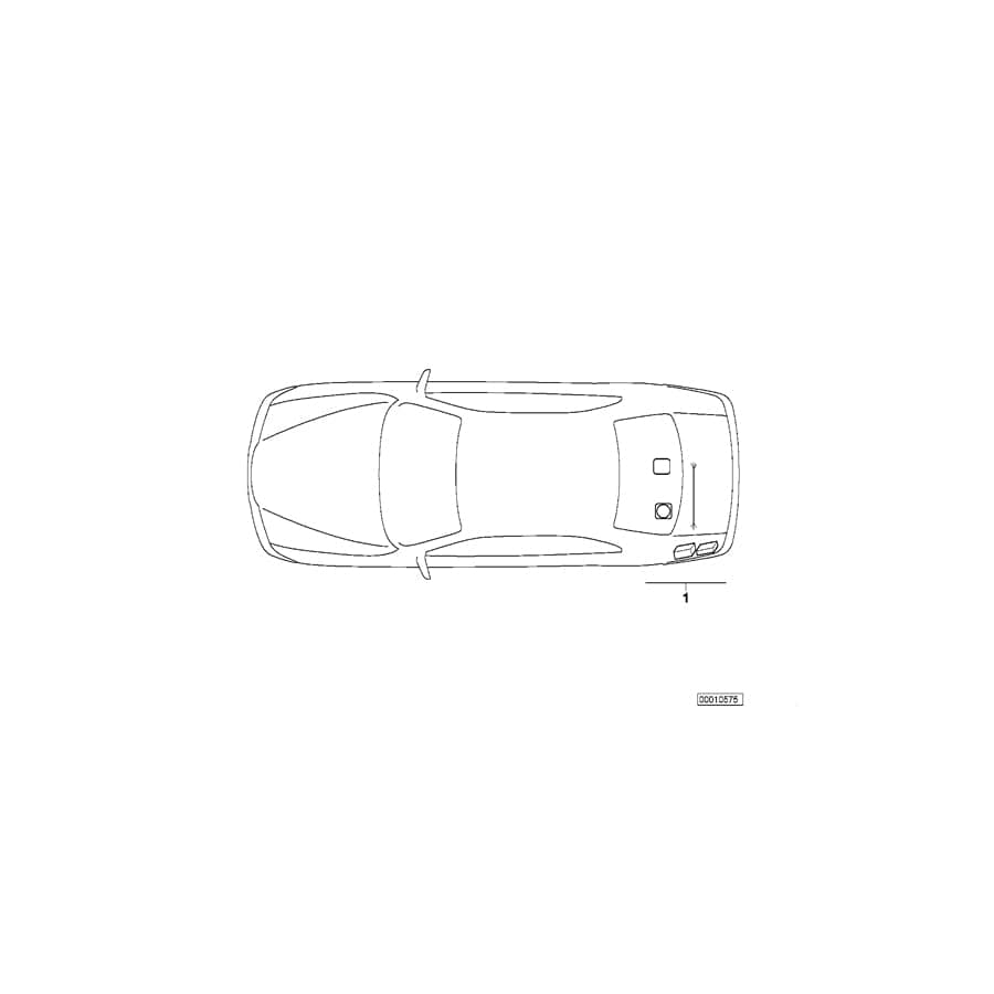 Genuine BMW 65128384680 E39 Base Support System (Inc. 525tds, 540iP & 530d)