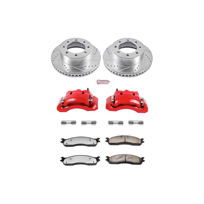 PowerStop Power Stop 06-08 Dodge Ram 1500 Front Z36 Truck & Tow Kit w/Cals