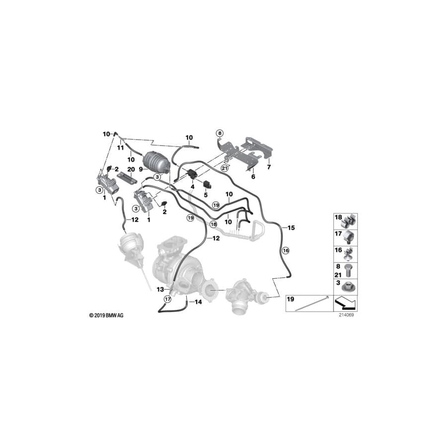 Genuine BMW 11657811834 E92 E83 E90 Holder (Inc. 335d, X5 3.0sd & X3 3.0sd)