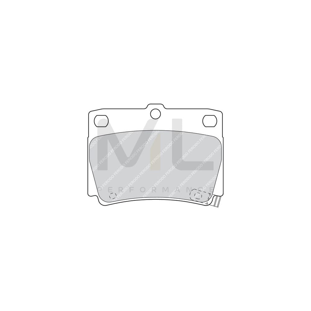 Ferodo Premier FDB1570 Brake Pad Set With Acoustic Wear Warning, Without Accessories