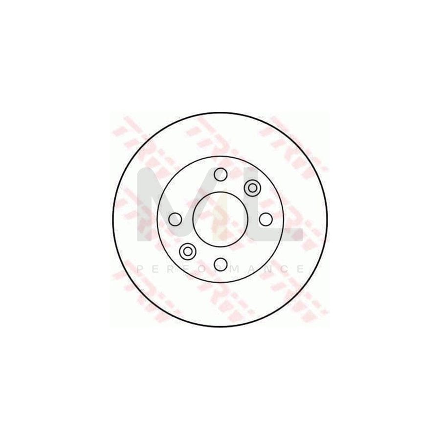 TRW DF1009 Brake Disc Vented - 1 piece
