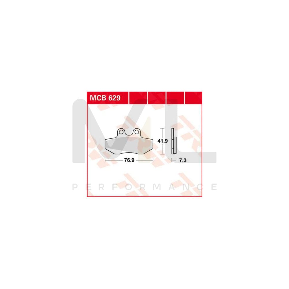 TRW Organic Allround Mcb629 Brake Pad Set