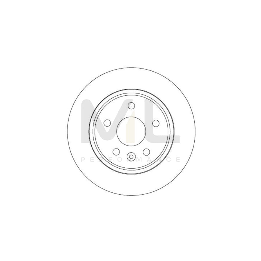 TRW DF6846 Brake Disc Solid, Painted - 1 piece