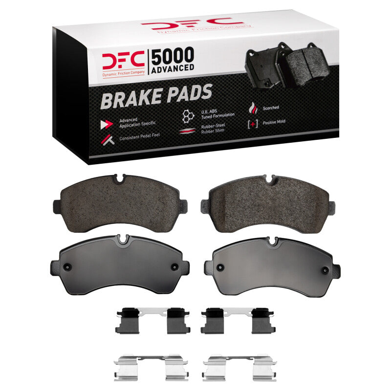 DFC 06-24 American Coach Patriot Rear/Front 5000 Advanced Low Metallic Brake Pads and Hardware Kit