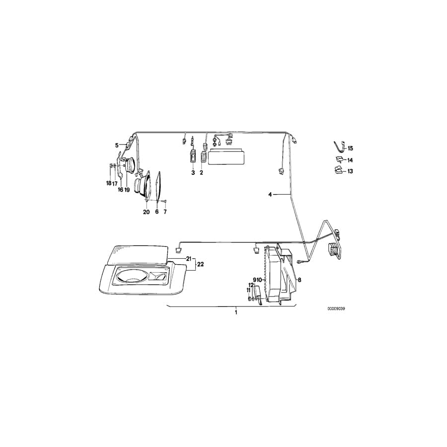 Genuine BMW 65131381833 E24 Loudspeaker Left Loudspeaker Left NATUR (Inc. 633CSi, 635CSi & 628CSi)