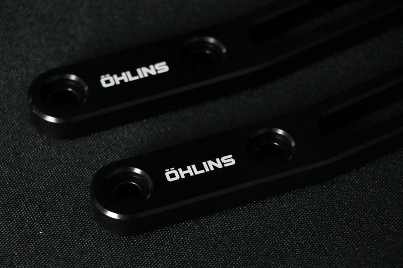 Ohlins Motorcycle USA Ohlins 14-26 Harley FL Touring STX 36 Twin Blackline 12in Blk Reservoir Shocks - Heavy Duty Springs