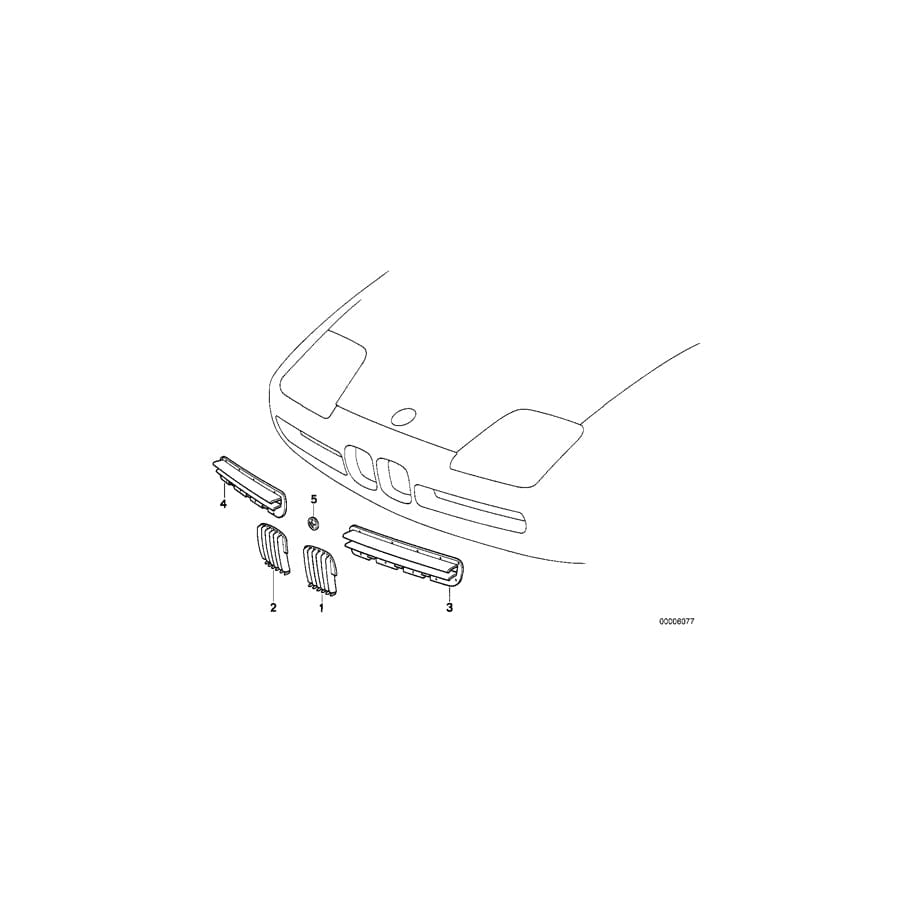 Genuine BMW 51132292047 Nut (Inc. Z1)