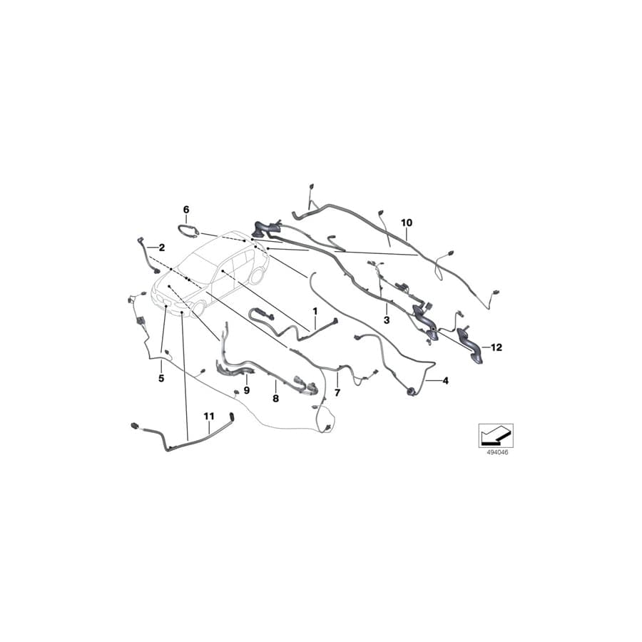 Genuine BMW 61139245292 F82 F20 Wiring Duct (Inc. 328dX, 318dX & 330d)