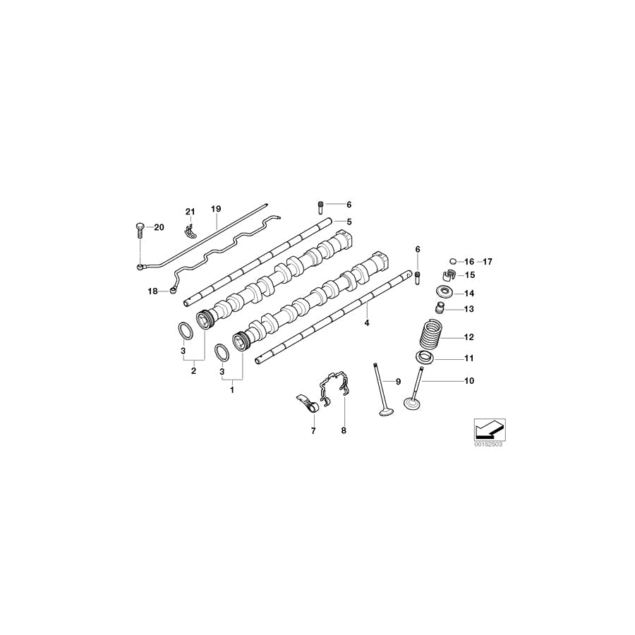Genuine BMW 11347671091 Valve Spring (Inc. 320si)